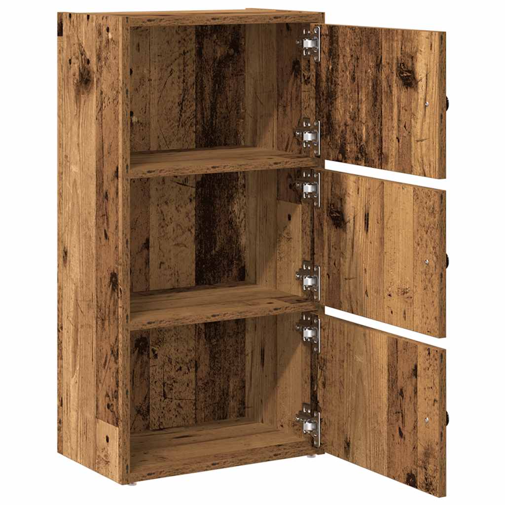 Boekenkast Gijs - 40x24x77 cm - oud hout