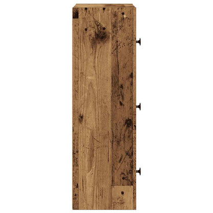 Boekenkast Gijs - 40x24x77 cm - oud hout