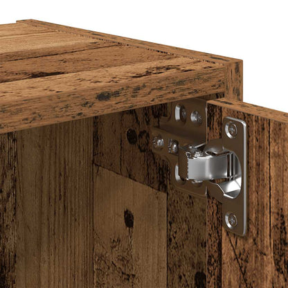 Boekenkast Gijs - 40x24x77 cm - oud hout