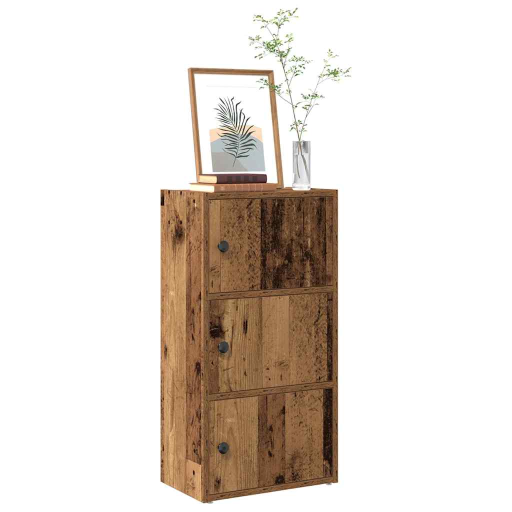 Boekenkast Gijs - 40x24x77 cm - oud hout