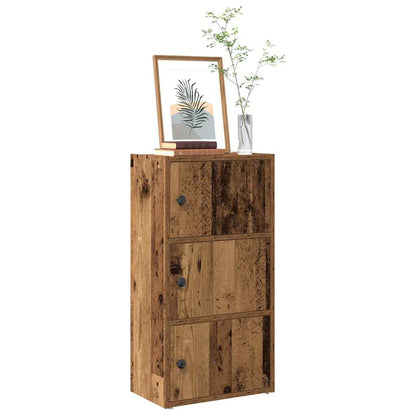Boekenkast Gijs - 40x24x77 cm - oud hout