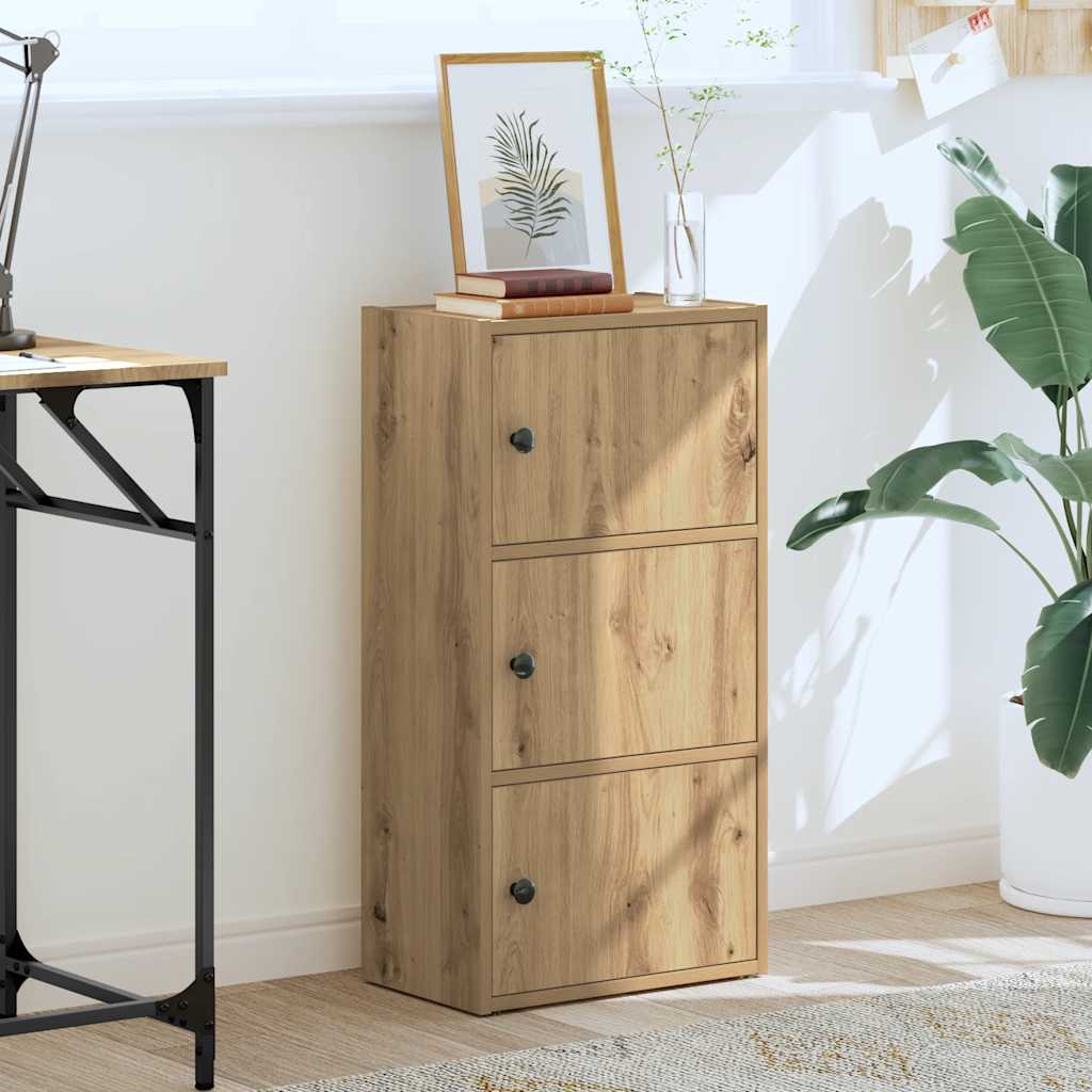 Boekenkast Gijs - 40x24x77 cm - artisanaal eiken