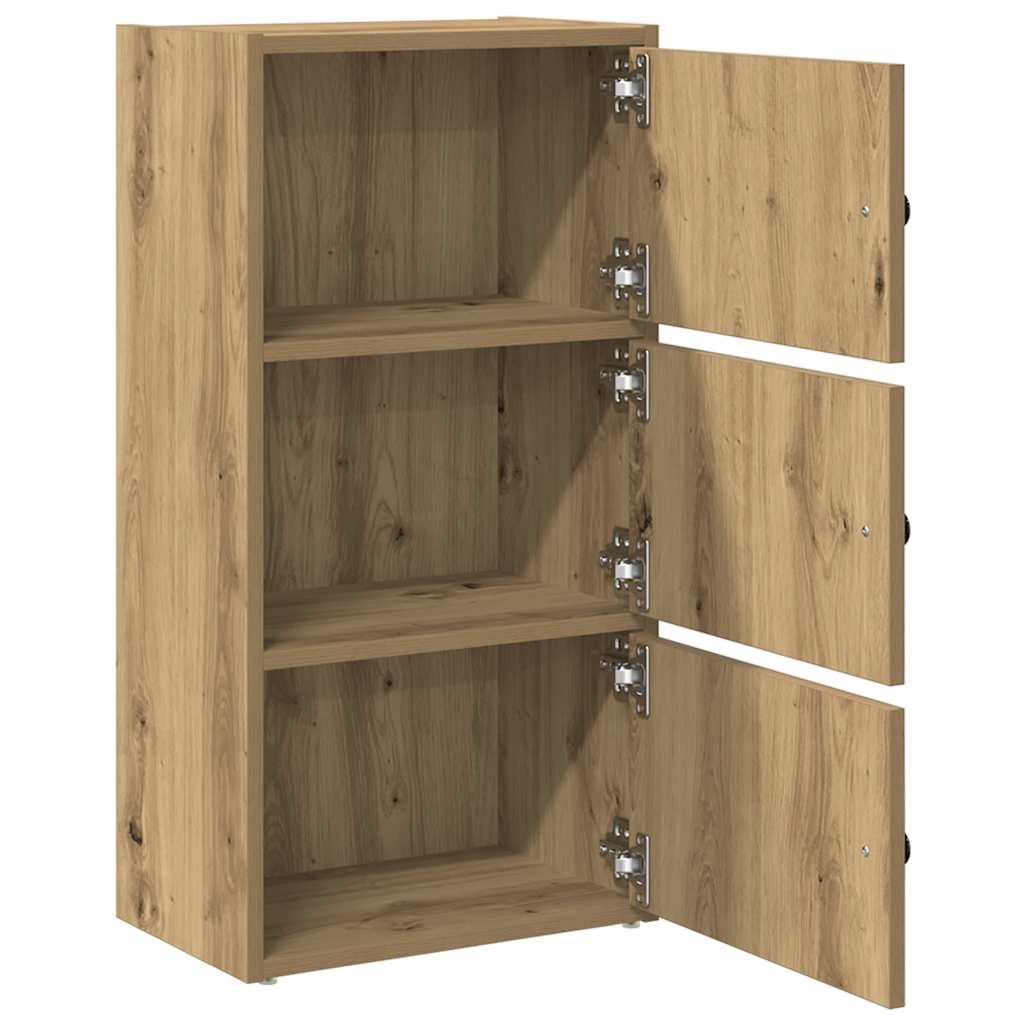 Boekenkast Gijs - 40x24x77 cm - artisanaal eiken