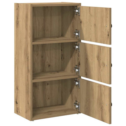 Boekenkast Gijs - 40x24x77 cm - artisanaal eiken