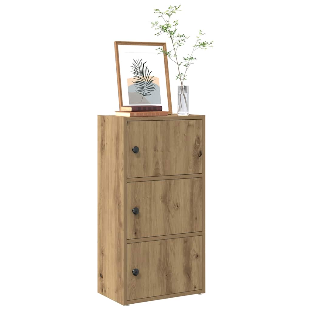 Boekenkast Gijs - 40x24x77 cm - artisanaal eiken