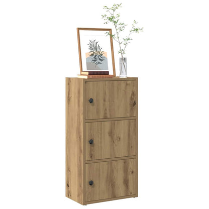 Boekenkast Gijs - 40x24x77 cm - artisanaal eiken