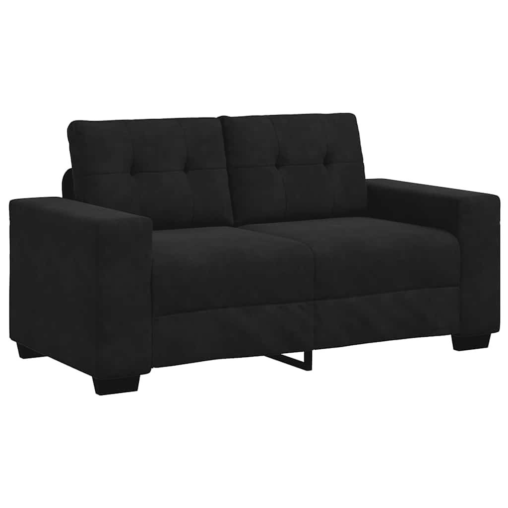 Loveseat bank 160x77x82 cm fluweel zwart