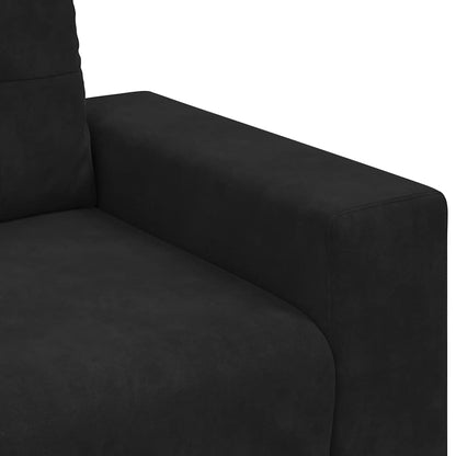 Loveseat bank 160x77x82 cm fluweel zwart
