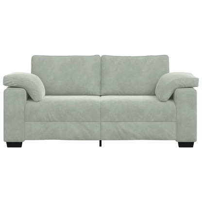 Bank Stefan Bank Stefan - 180x77x82 cm - fluweel - lichtgrijs