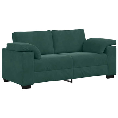 Bank Stefan - 180x77x82 cm - fluweel - donkergroen