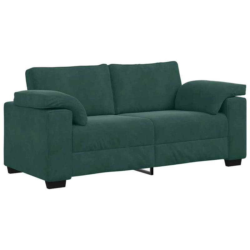 Bank Stefan - 180x77x82 cm - fluweel - donkergroen – extra afbeelding