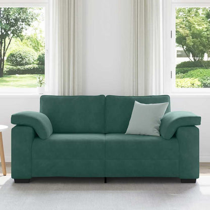 Bank Stefan - 180x77x82 cm - fluweel - donkergroen