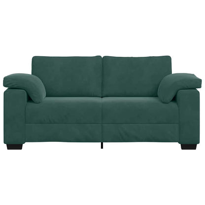 Bank Stefan - 180x77x82 cm - fluweel - donkergroen