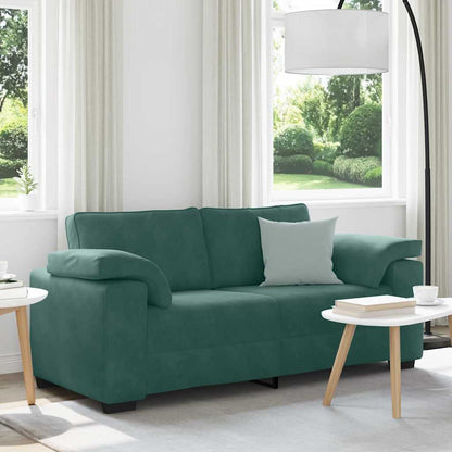 Bank Stefan - 180x77x82 cm - fluweel - donkergroen