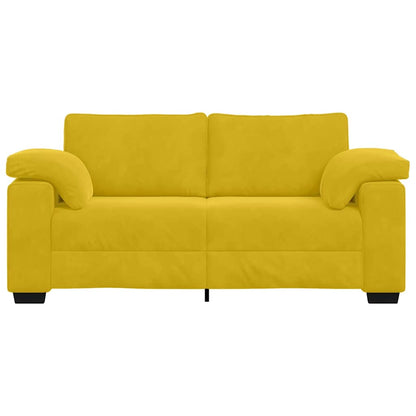 Bank Stefan - 180x77x82 cm - fluweel - geel