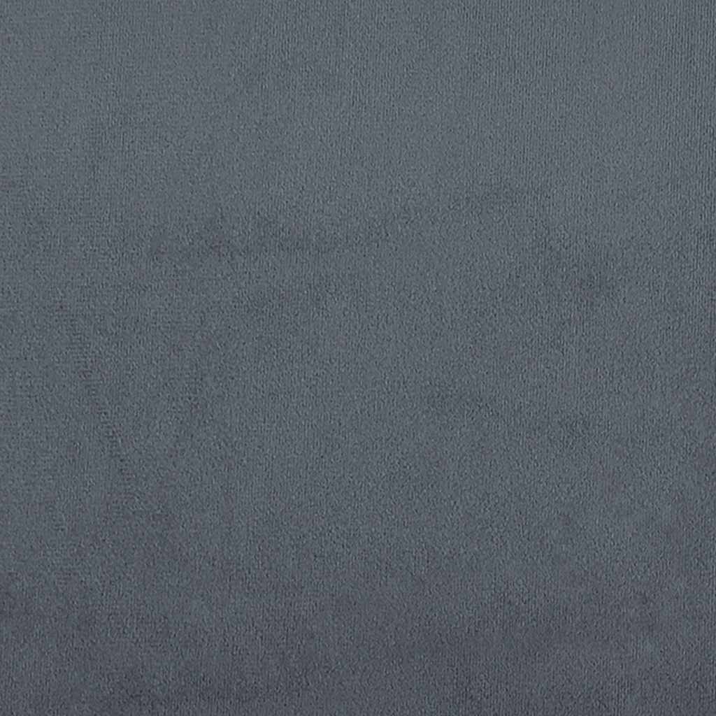 Bank Raymond - 220x77x82 cm - fluweel - donkergrijs