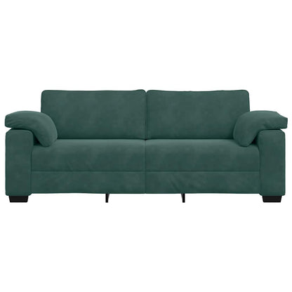 Bank Raymond - 220x77x82 cm - fluweel - donkergroen