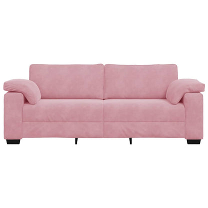 Bank Raymond - 220x77x82 cm - fluweel - roze