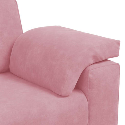 Bank Raymond - 220x77x82 cm - fluweel - roze