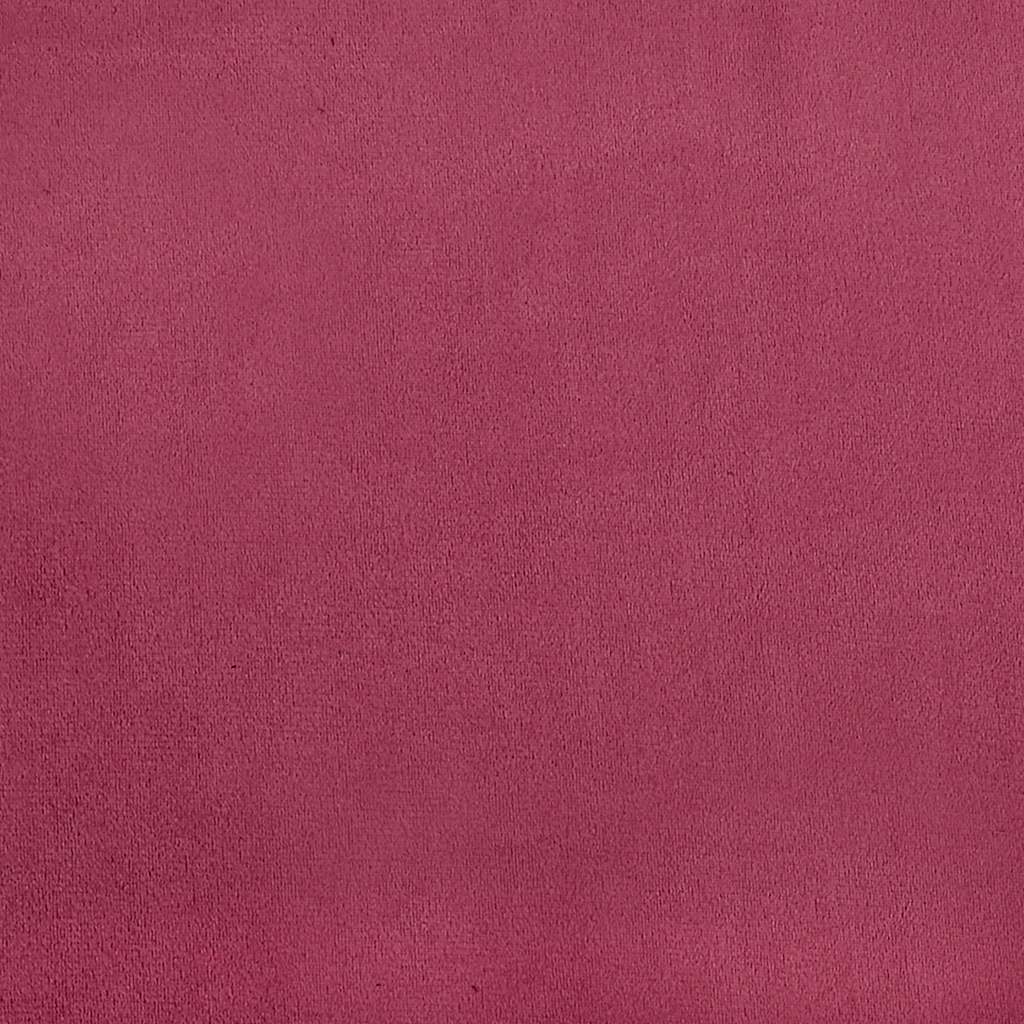 Bank Raymond - 220x77x82 cm - fluweel - wijnrood