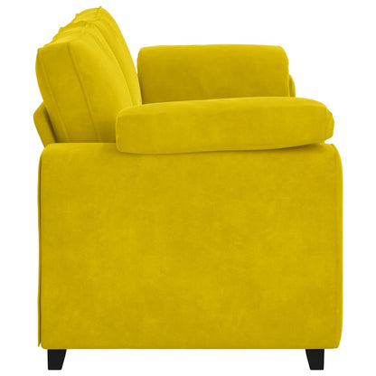 Bank Raymond - 220x77x82 cm - fluweel - geel