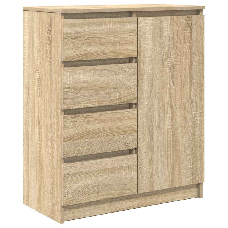 Dressoir met lades 71x35x84 cm spaanplaat sonoma eikenkleurig – extra afbeelding