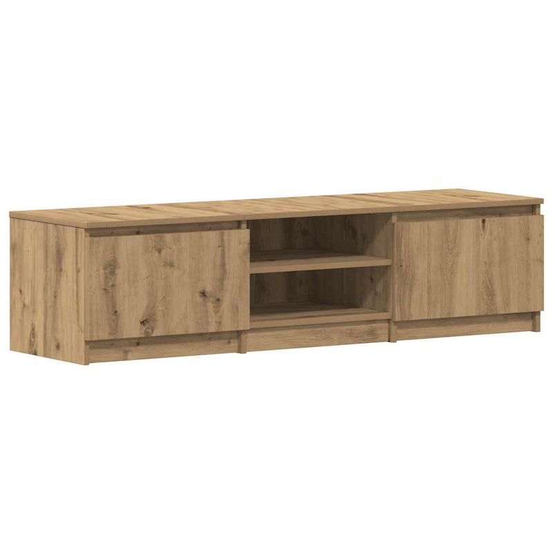 Tv-meubel Kyan - 140x40x35,5 cm - artisanaal eiken – extra afbeelding