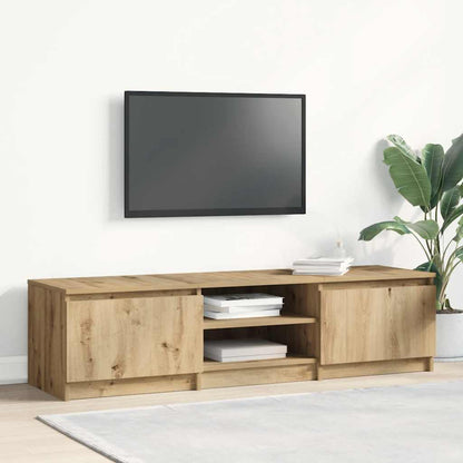 Tv-meubel Kyan - 140x40x35,5 cm - artisanaal eiken