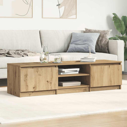 Tv-meubel Kyan - 140x40x35,5 cm - artisanaal eiken