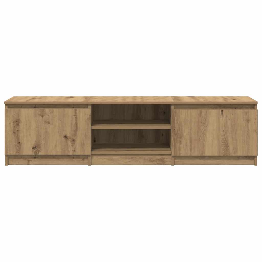 Tv-meubel Kyan - 140x40x35,5 cm - artisanaal eiken