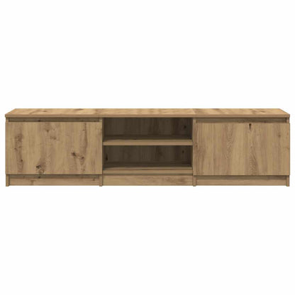 Tv-meubel Kyan - 140x40x35,5 cm - artisanaal eiken