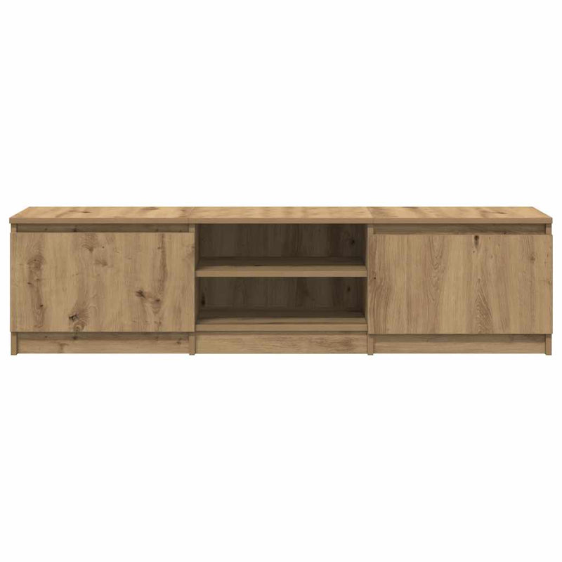 Tv-meubel Kyan - 140x40x35,5 cm - artisanaal eiken