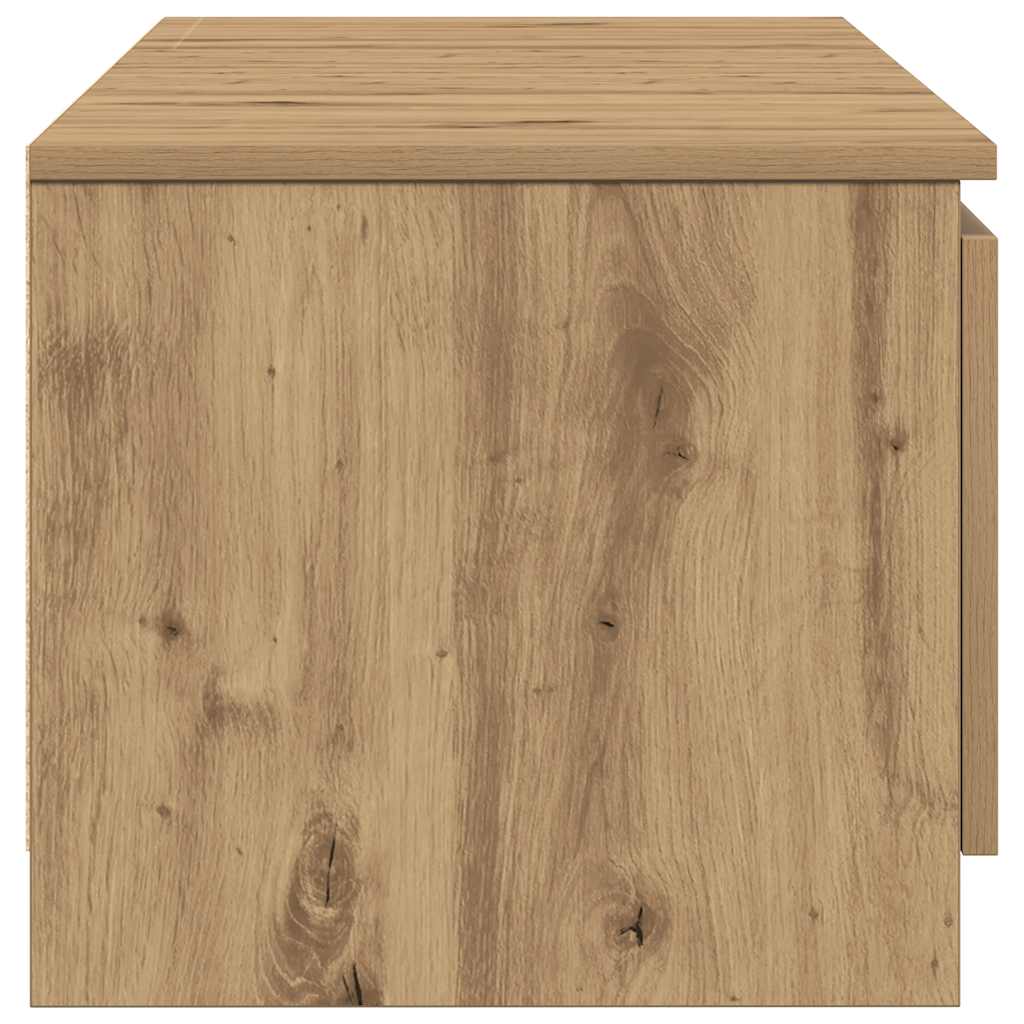 Tv-meubel Kyan - 140x40x35,5 cm - artisanaal eiken