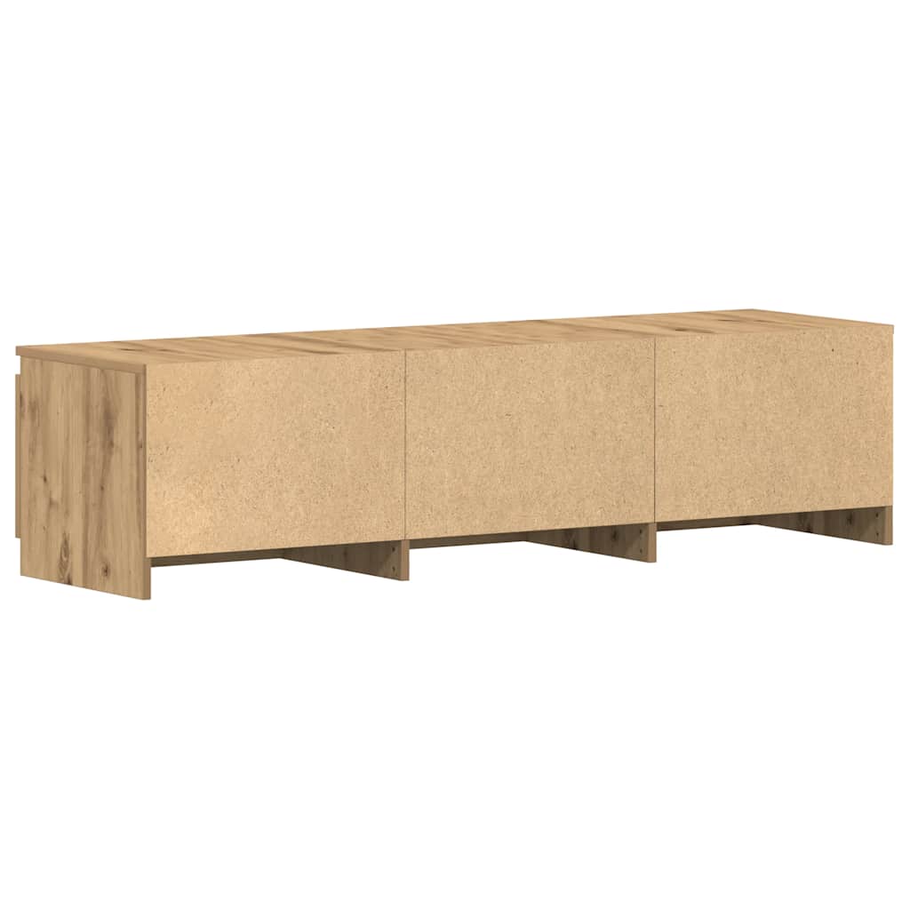 Tv-meubel Kyan - 140x40x35,5 cm - artisanaal eiken