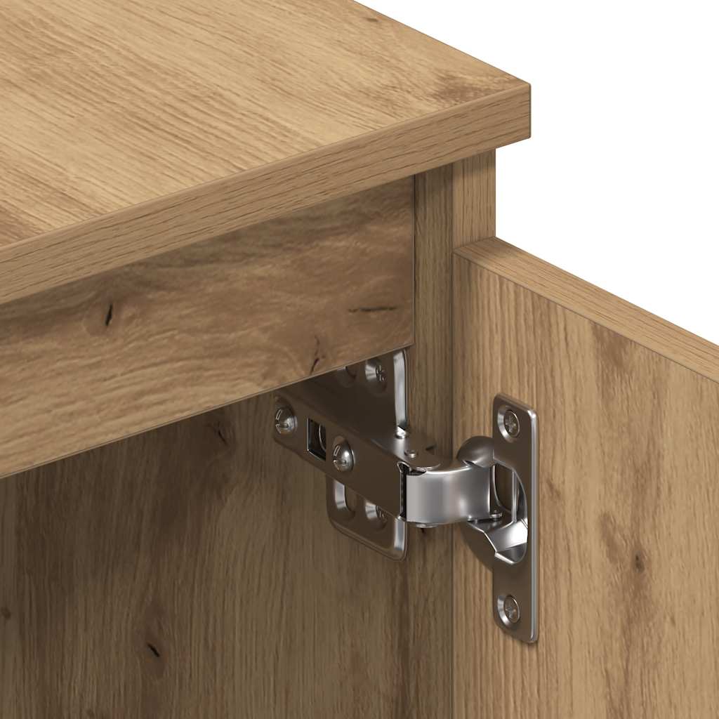 Tv-meubel Kyan - 140x40x35,5 cm - artisanaal eiken