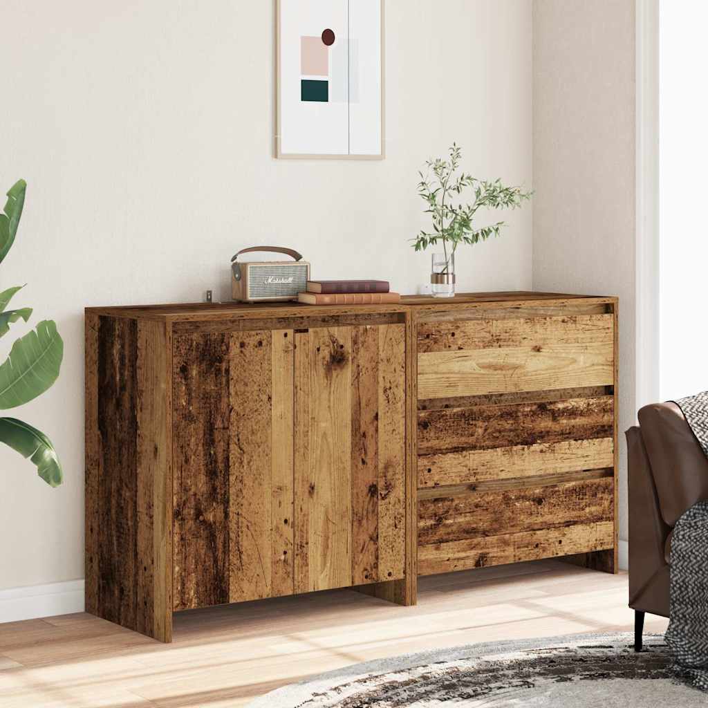 Dressoir Douwe - 2-delig - oud hout