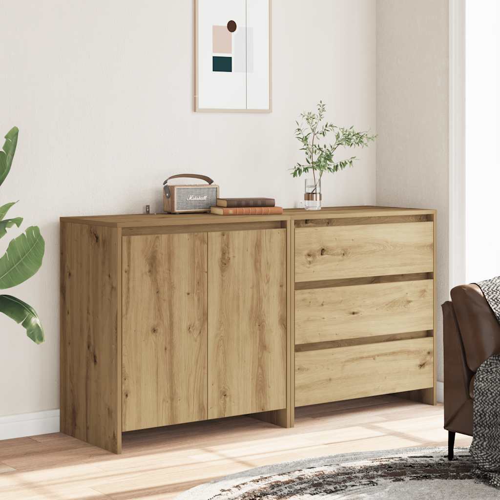Dressoir Douwe - 2-delig - artisanaal eiken