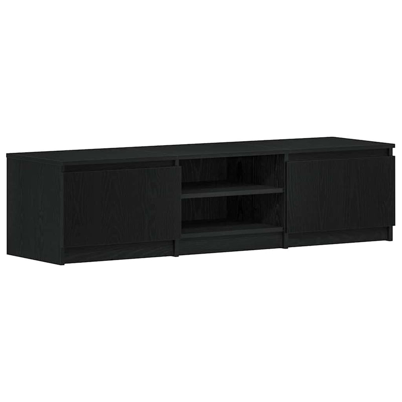 Tv-meubel Kyan - 140x40x35,5 cm - zwart eiken – extra afbeelding
