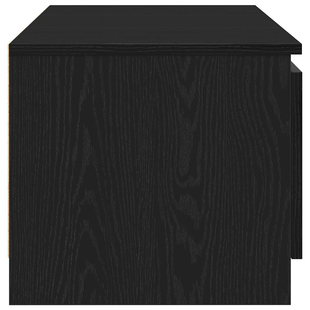 Tv-meubel Kyan - 140x40x35,5 cm - zwart eiken