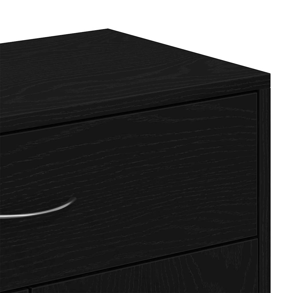Dressoir Laurent - bewerkt hout - zwart eiken