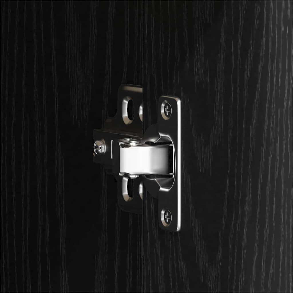 Dressoir Laurent - bewerkt hout - zwart eiken