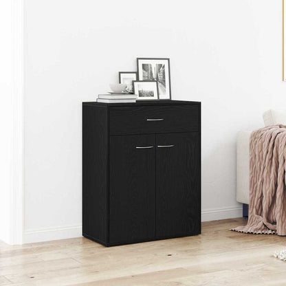 Dressoir Laurent - bewerkt hout - zwart eiken