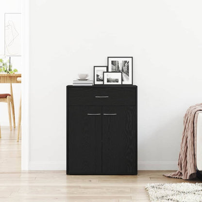 Dressoir Laurent - bewerkt hout - zwart eiken