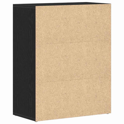 Dressoir Laurent - bewerkt hout - zwart eiken