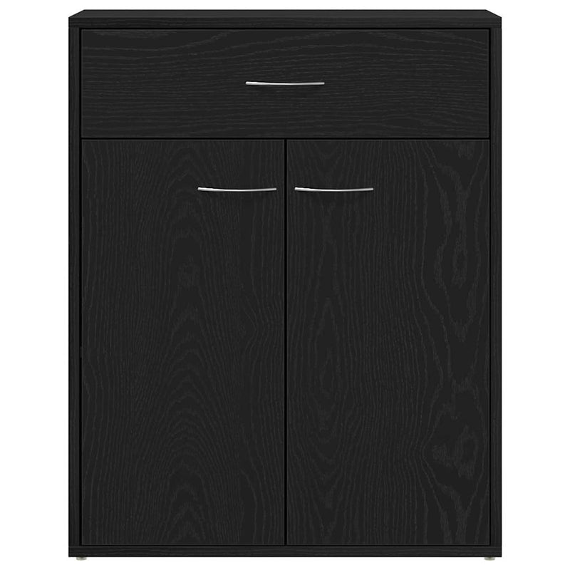 Dressoir Laurent - bewerkt hout - zwart eiken
