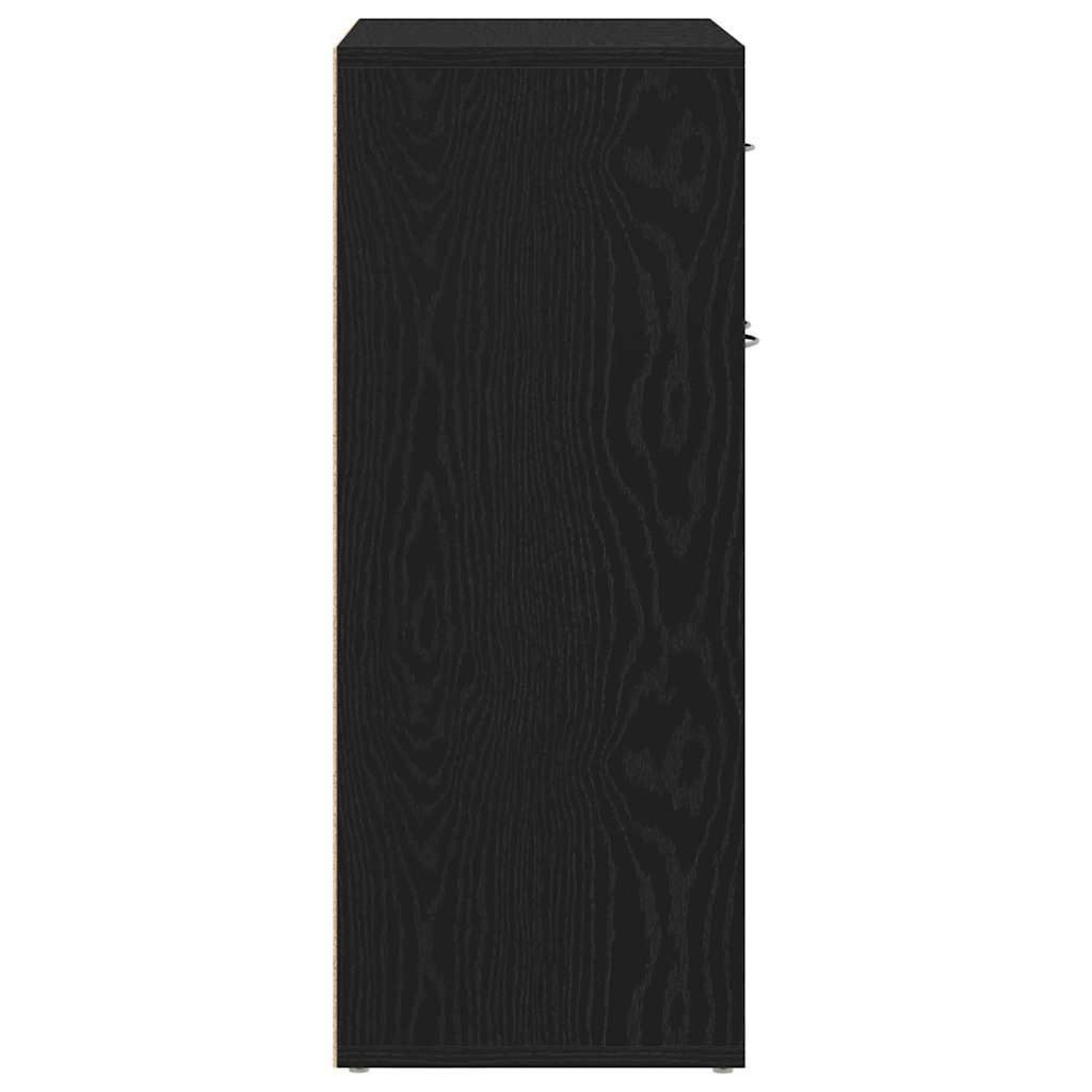 Dressoir Laurent - bewerkt hout - zwart eiken