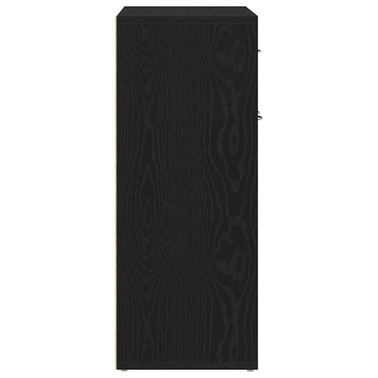 Dressoir Laurent - bewerkt hout - zwart eiken