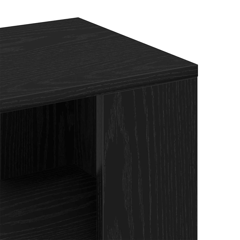 Bijzettafel Wesley - 36x30x56 cm - zwart eiken