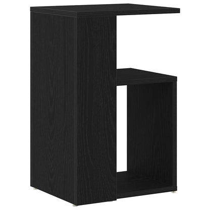 Bijzettafel Wesley - 36x30x56 cm - zwart eiken