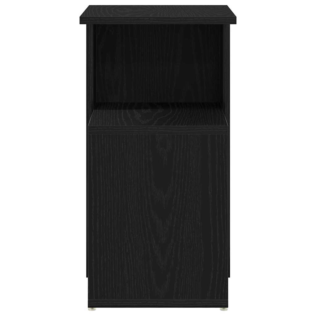 Bijzettafel Wesley - 36x30x56 cm - zwart eiken